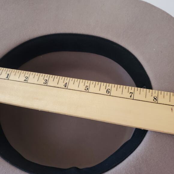 Wyeth Wool Felt Hat Cowgirl Cowboy Nashville Taupe OSFM - Picture 12 of 12